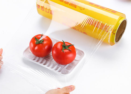 45cm 50cm Taze Gıda PVC Yapışkan Sargı Plastik Biyolojik Bozulur Film Gıda Paketleri İçin
