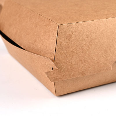 120 Derece Tek Kullanımlık Burger Kutuları Paketleme Burger Hamburger Paketleme Kutusu