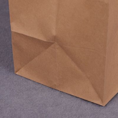 Geri Dönüştürülmüş 4LBS Kalıp Kesim Gıda Ambalaj Kağıt Çanta Saplı Hediye Alışveriş Çantası 150GSM