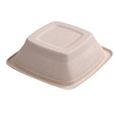 16 24 32 oz Biyodegradable Sugarcane Bagasse Bowl Fruit Salat Konteynerleri Kapaklı Kutu