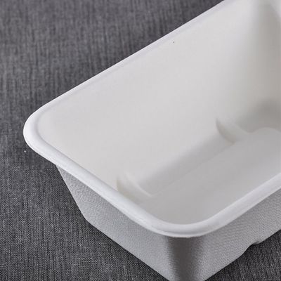 450ml 550ml Doğal Eko Biyobozunur Bagas Tabak Salad Hazır Yemek Kutuları