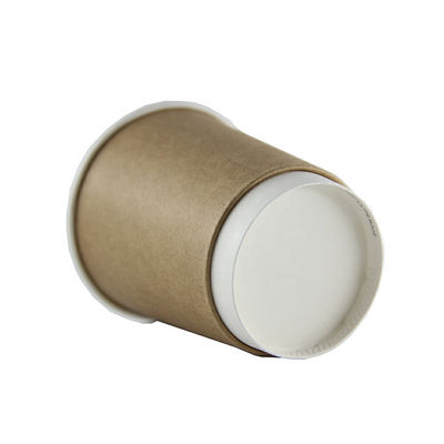 10oz 12oz PE Kaplamalı Çift Duvarlı Kağıt Bardak Tek Kullanımlık Kahve Bardakları Kapaklı
