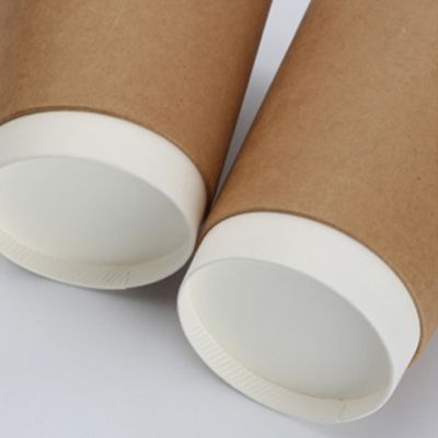 10oz 12oz PE Kaplamalı Çift Duvarlı Kağıt Bardak Tek Kullanımlık Kahve Bardakları Kapaklı