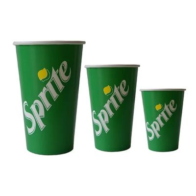 22 oz 640 ml PE PLA Cola Tek kullanımlık kağıt bardaklar Kağıt soğuk içecek bardaklar 300 gram