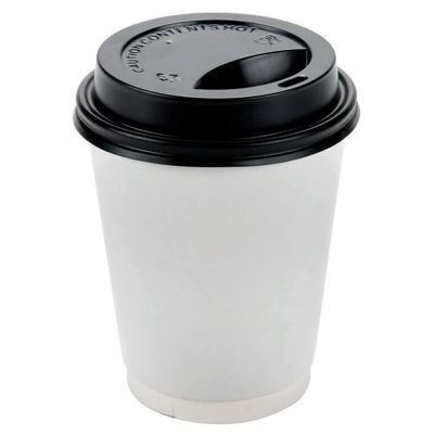 16 oz 500cc Tek kullanımlık beyaz kağıt kahve bardağı Çift katman kağıt bardağı